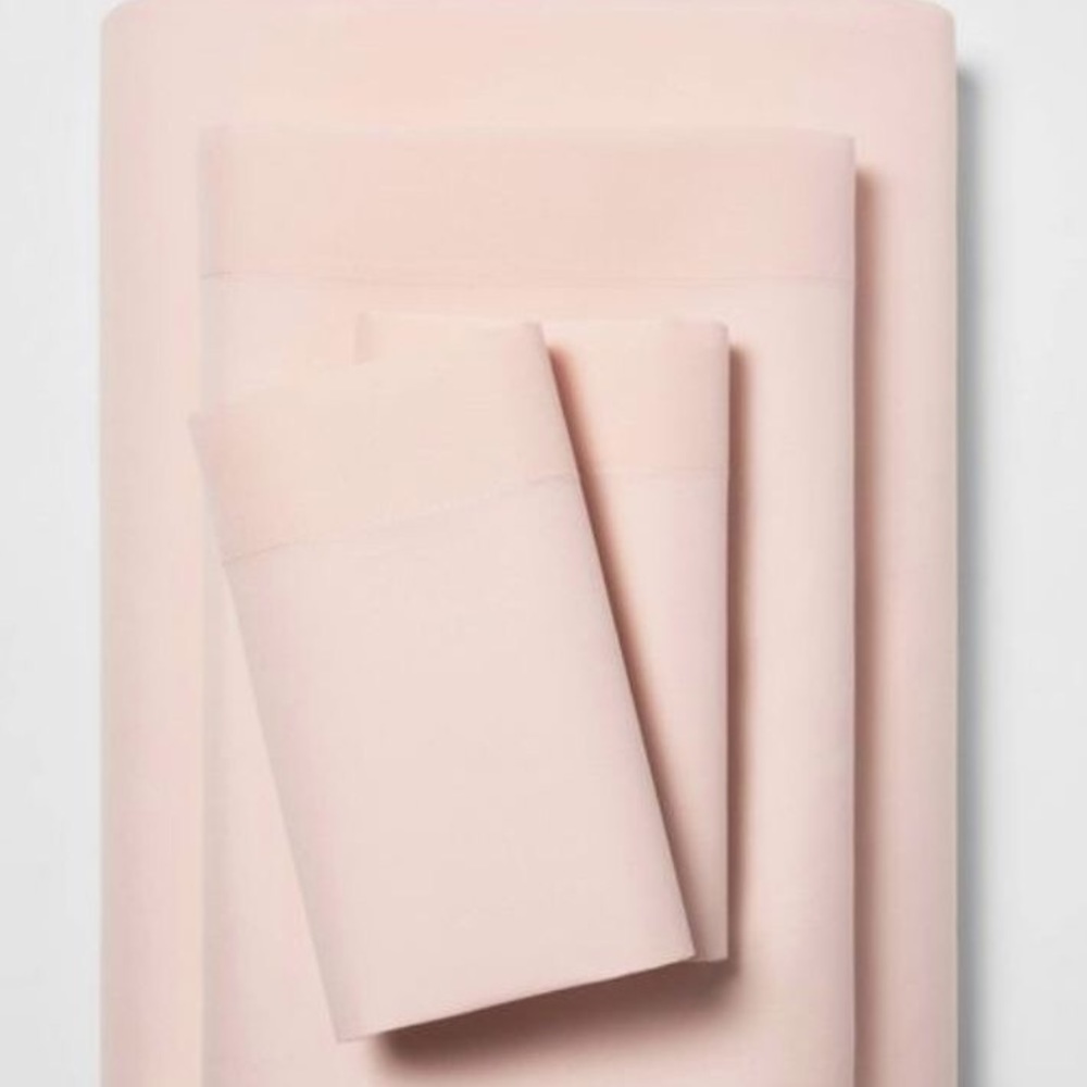 Microfiber solid sheet set